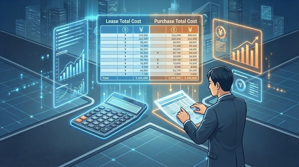 軽貨物車両のリースと購入についての費用試算